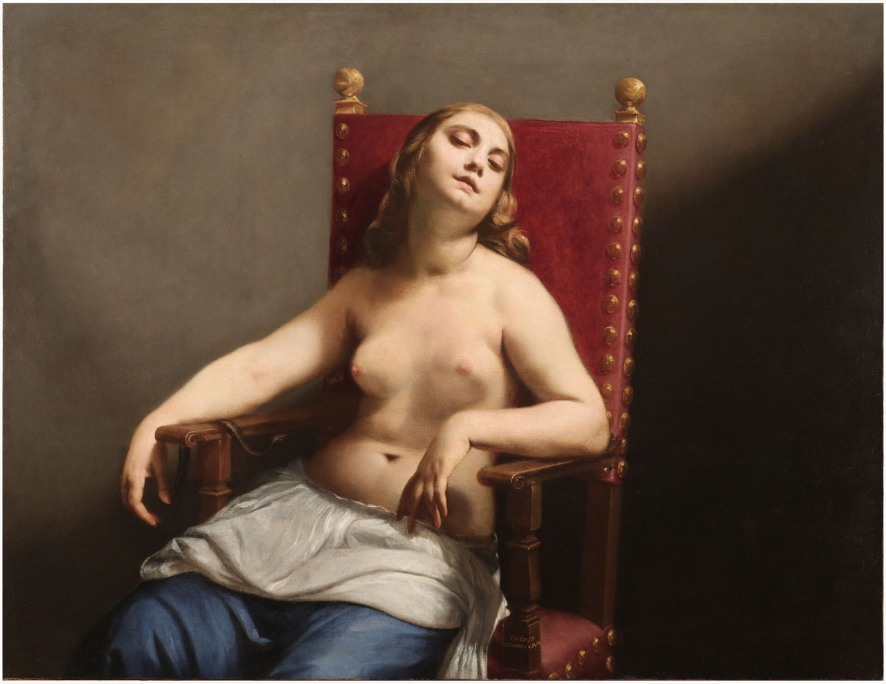 Guido Cagnacci, - Morte di Cleopatra, 1660 - 1662, olio su tela, cm. 120 x 158, Reg. Cron. 2341, ©Pinacoteca di Brera, Milano - MiC